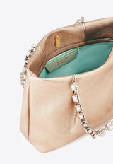 Mini Galatic Crystal-Embellished Tote Bag