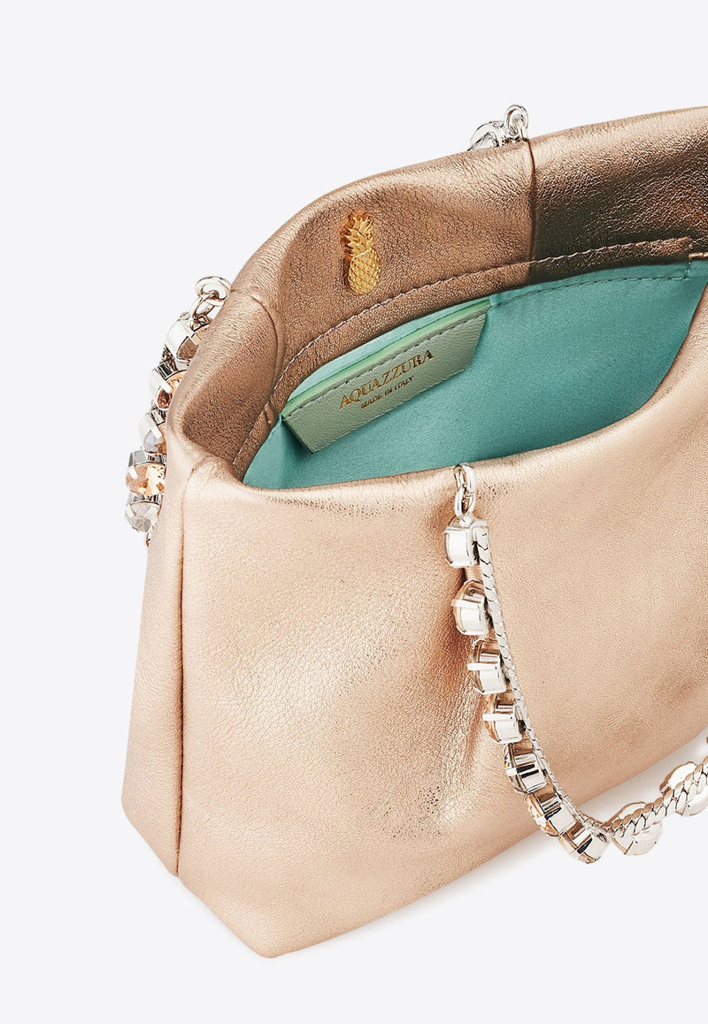 Mini Galatic Crystal-Embellished Tote Bag