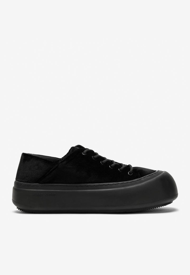 Goofy Velvet Low-Top Sneakers