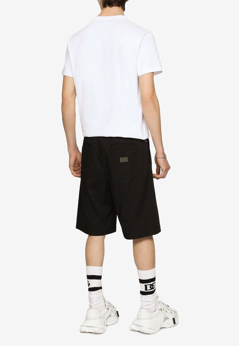 Logo Plaque Chino Shorts