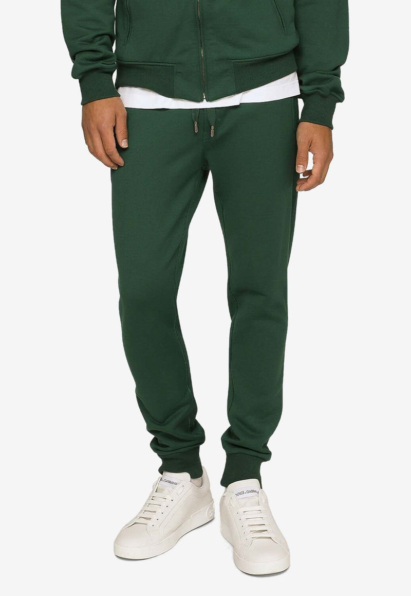 Logo Plaque Drawstring Track Pants