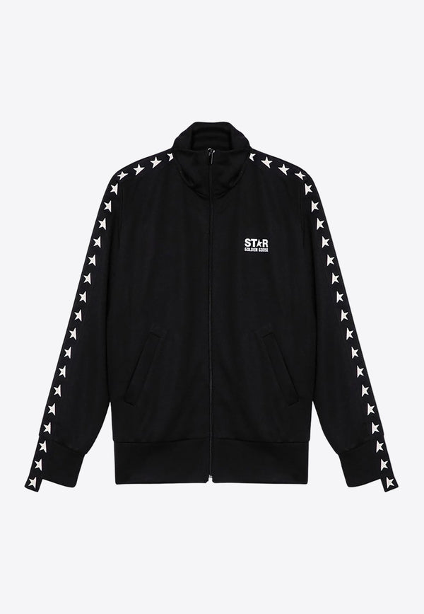 Stars Print Zip-Up Track Jacket