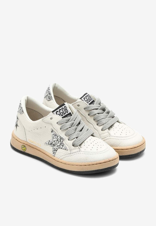 Kids Ball Star Leather Low-Top Sneakers