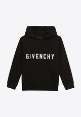 Boys Logo Print Hooded Sweatshirt