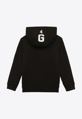 Boys Logo Print Hooded Sweatshirt