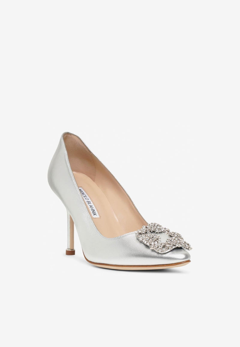 Hangisi 90 Crystal Buckle Pumps