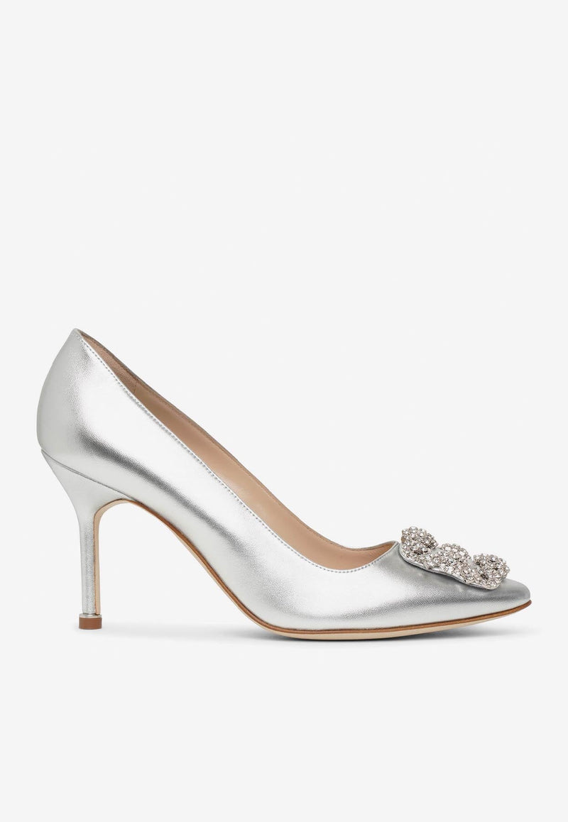 Hangisi 90 Crystal Buckle Pumps