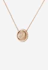 Me Oh Me Sparkly Pearly White 18K Rose Gold Diamond Necklace