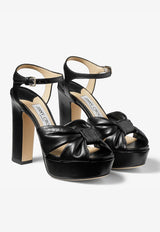 Heloise 120 Platform Sandals in Nappa Leather