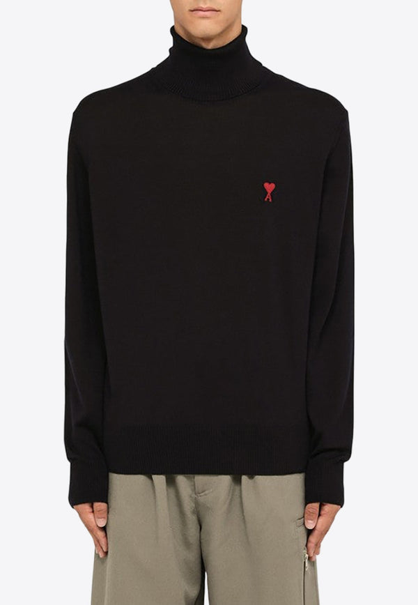 Logo Embroidered High-Neck Sweater