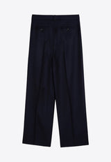 Straight-Leg Wool Pants