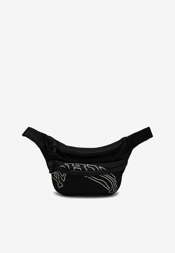 Logo Print Morphed Nylon Belt Bag