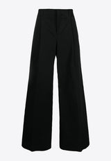 Wide-Leg Pleated Pants