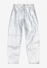 Metallic Denim Stary Jeans