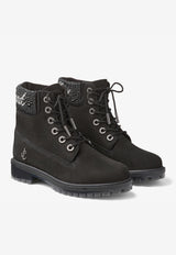 X Timberland 6 Inch Crystal Cuff Boots