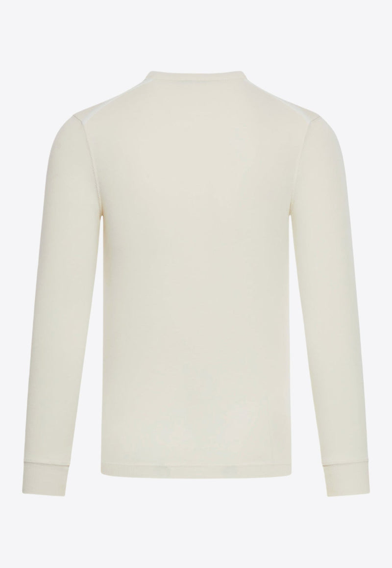 Long-Sleeved Ribbed T-shirt