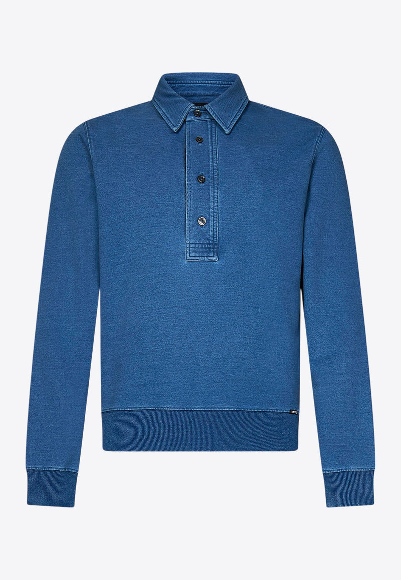 Long-Sleeved Polo T-shirt