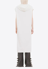 Cocoon Fleece Hooded Midi Dress