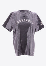 Distressed Sequined T-shirt