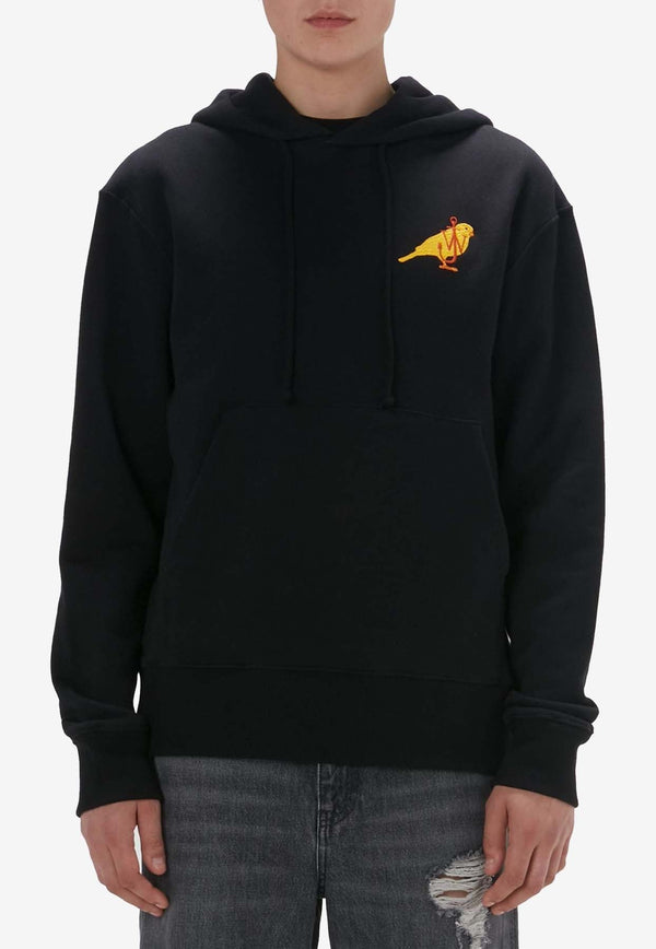 Canary Embroidered Drawstring Hoodie