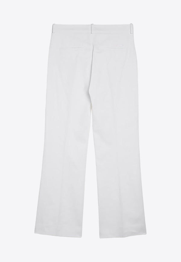 Bootcut Pressed-Crease Pants