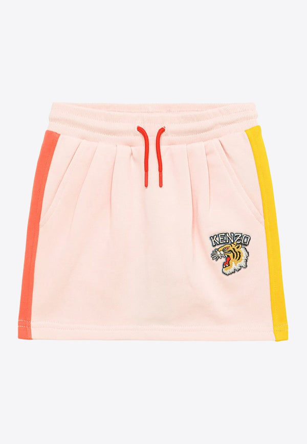 Girls Tiger Print Fleece Skirt