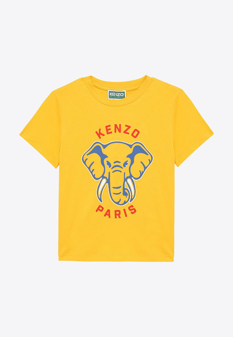 Boys Elephant Embroidered Logo Hoodie