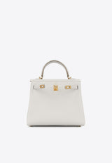 Kelly 25 in Gris Pale Togo Leather with Gold Hardware