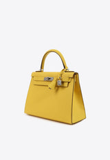 Kelly 28 in Jaune De Naples Epsom Leather with Palladium Hardware