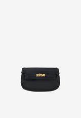 Kelly Moove in Black Swift Leather with Gold Hardware