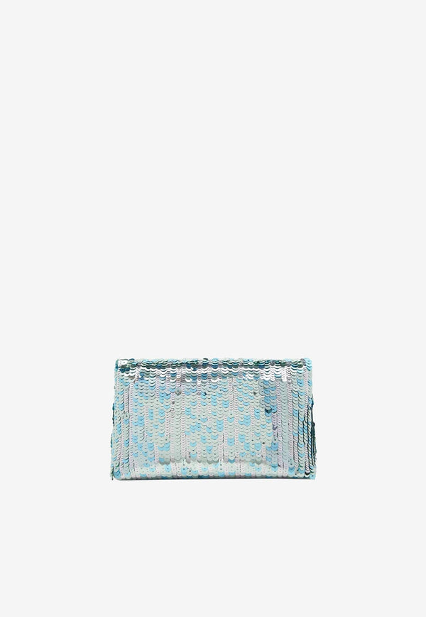 Mini Sequin Embellished Top Handle Bag