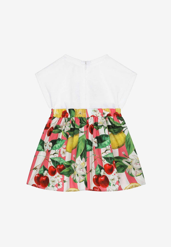 Baby Girls Cherry Print Dress with Bloomers