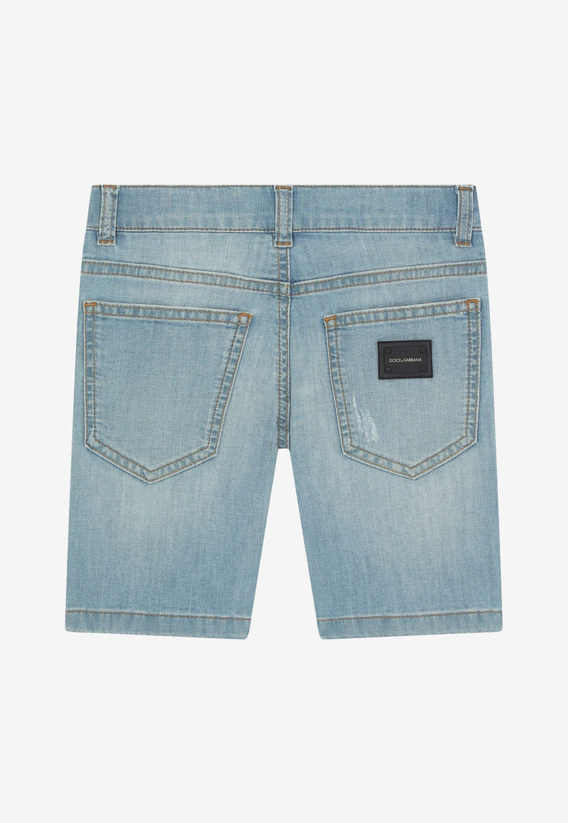 Boys Washed Denim Shorts