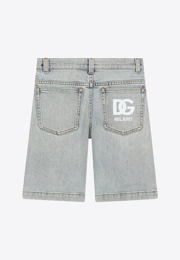 Boys DG Logo Denim Shorts
