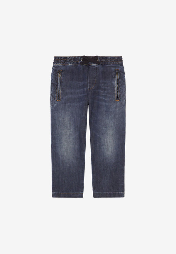 Boys Drawstring Jeans