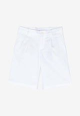 Boys Logo-Plaque Drawstring Shorts