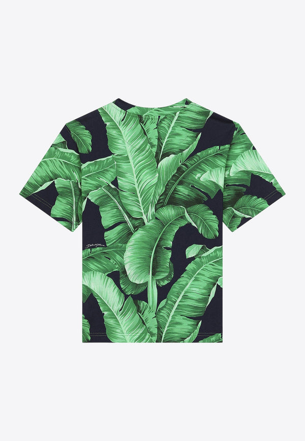 Boys Banana Tree Print T-shirt