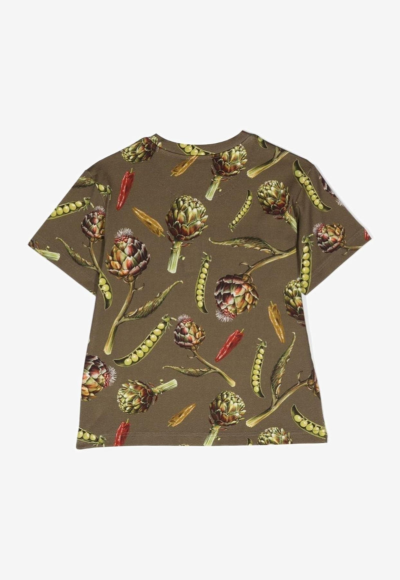 Kids Floral Print T-shirt