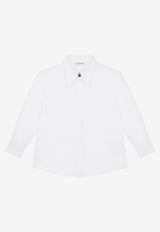 Girls Logo Detail Poplin Shirt