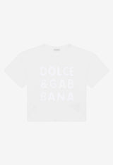 Girls Openwork DG Logo T-shirt