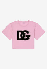 Girls DG Logo Cropped T-shirt