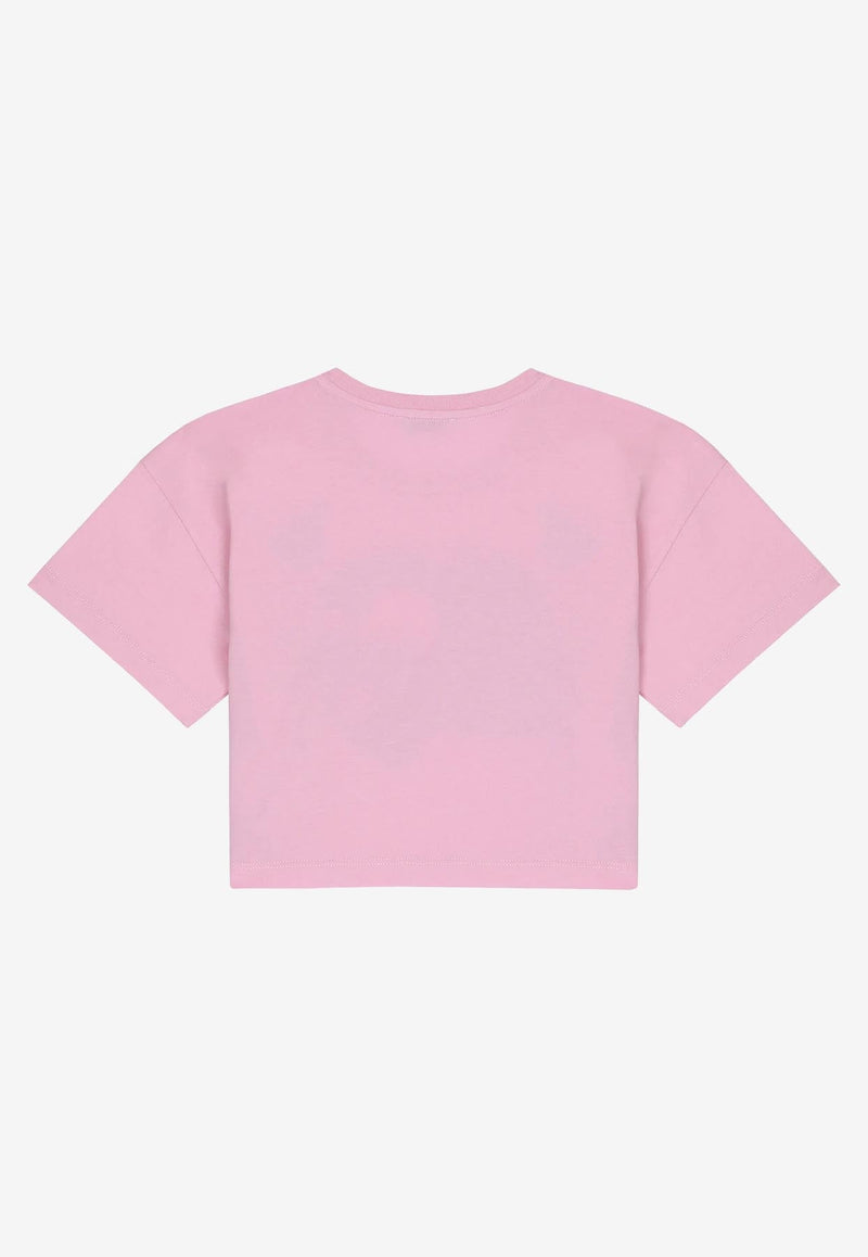 Girls DG Logo Cropped T-shirt