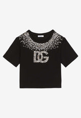 Girls Rhinestone-Embellished T-shirt