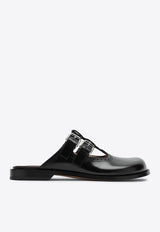 Campo Mary-Jane Leather Flat Mules