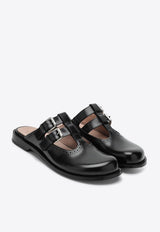 Campo Mary-Jane Leather Flat Mules