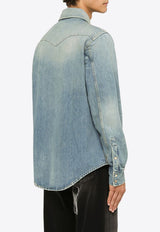 Classic Long-Sleeved Denim Shirt