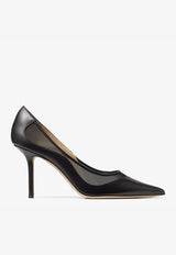 Love 85 Pointed Pumps in Nappa Leather and Mesh