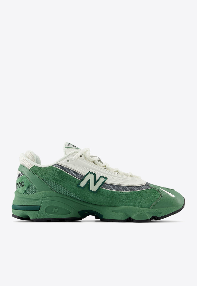 1000 Low-Top Sneakers in Mallard Green with Sea Salt