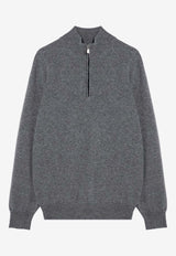 Half-Zip Cashmere Sweater