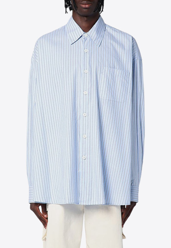 Striped Borrowed Long-Sleeved Shirt